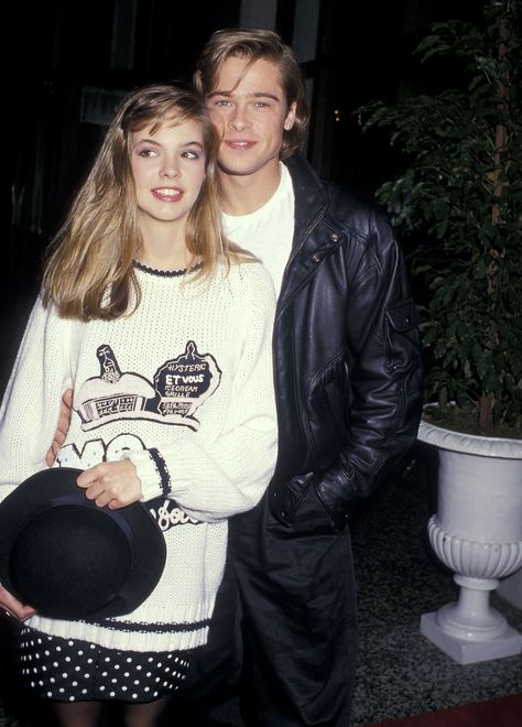 A Photographic Guide To Everyone Brad Pitt Has Dated Photos | W Magazine Brad Pitt Girlfriend, Brad Pitt News, Brad Pitt Haircut, Robin Givens, Geena Davis, Interview With The Vampire, Gwyneth Paltrow, 가을 패션, Brad Pitt