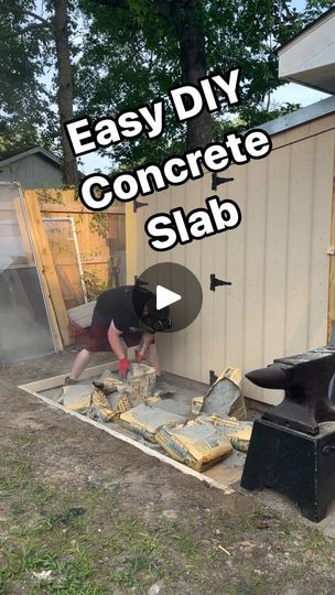 408K views · 3K reactions | This dry pour concrete slab was so easy that anyone can do it  #concrete #concreteconstruction #concretelife #cement #cementdesign #diy #doityourself #diyprojects #concretedesign #concretefloor #slab #construction #constructionlife #contractor #contractorlife #build #builder #worksmarternotharder #worksmart #lifehack #lifehacks #easydiy #home #weekendproject #garden #outdoors #homeimprovement | Chris Powell | Chris Powell · Original audio Dry Cement Pour, Dry Concrete Ideas, Dry Pour Concrete Slab, Dry Pour Concrete Patio, Cement Floor Diy, Dry Pour Concrete, Diy Concrete Slab, Backyard Bungalow, Pouring Concrete Slab