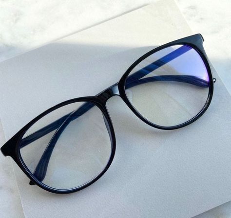 Blue Lens Glasses, Black Blue Light Glasses, Glasses To Get, Blue Frame Glasses, Blue Glasses Frames, Medical Glasses, Help Concentration, Clear Glasses Frames Women, Grey Glasses