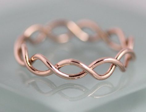 Infinity Wire Ring, Knot Rings, Infinity Wedding Band, Wire Jewelry Rings, Infinity Wedding, Twist Ring, Diy Rings, Handmade Wire Jewelry, Ethical Jewelry