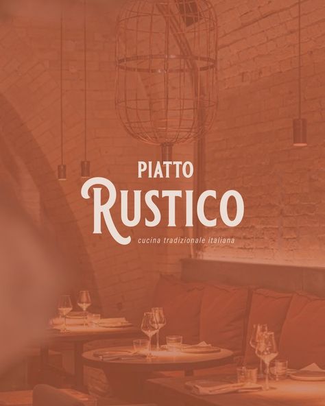 PIATTO RUSTICO 🍝 ✹ An authentic, family-owned Italian restaurant ⁠ ⁠ Logo design, food menu, wine menu, coasters... this one was ✨️ divertimento ✨️ Hopefully I'm using that word correctly lol.⁠ ⁠ #brandidentity #restaurantdesign #restaurantbranding #foodandbeverage #italiandishes #italianfoods #pastalover #briefclub Family Restaurant Logo, Rustic Restaurant Design, Italian Logo Design, Italian Restaurant Logos, Logo Design Food, Restaurant Design Rustic, Italian Logo, Pizzeria Design, Restaurant Website Templates