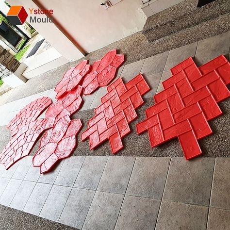 Concrete Cement Roller Stamped Imprint Molds Stamp Mats - Buy Concrete Stamp Mats,Roller Stamped Imprint Molds,Cement Stamp Roller Product on Alibaba.com Cement Stamps, Stamp Concrete, Concrete Stamp, Paver Molds, Concrete Sealer, Stone Molds, Cultured Stone, Concrete Molds, Concrete Cement