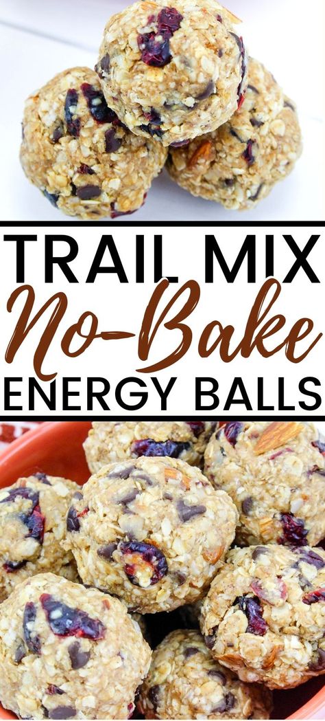 No-bake energy balls that are so good even the kids will love them! Plus, you will love knowing that the kids are having a healthy and protein-rich snack. #nobake #trailmix #energyballs #kidssnack #healthysnack #kidfriendly #easysnack Easy Meal Prep For Beginners, No Bake Energy Balls, Snacks Protein, Energy Balls Healthy, No Bake Energy, Healthy Breakfast On The Go, Protein Rich Snacks, Meal Prep For Beginners, Energy Ball Recipe