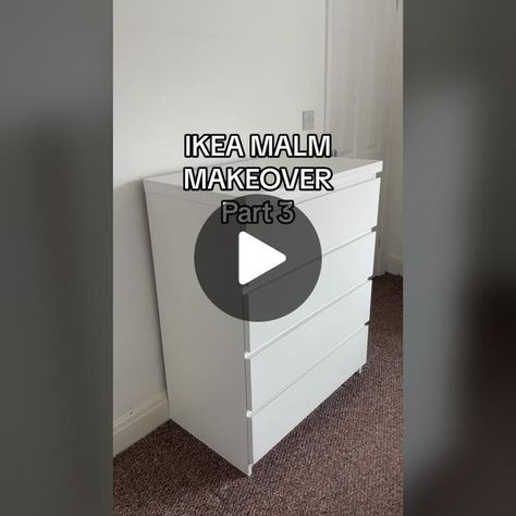 Ikea Malm Drawers Makeover, Malm 4 Drawer Dresser, Malm Drawers Makeover, Ikea Drawers Makeover, Ikea White Furniture, Ikea Chest Of Drawers Hack, Malm Drawers Hack, Ikea Malm Dresser Hack, Commode Malm Ikea