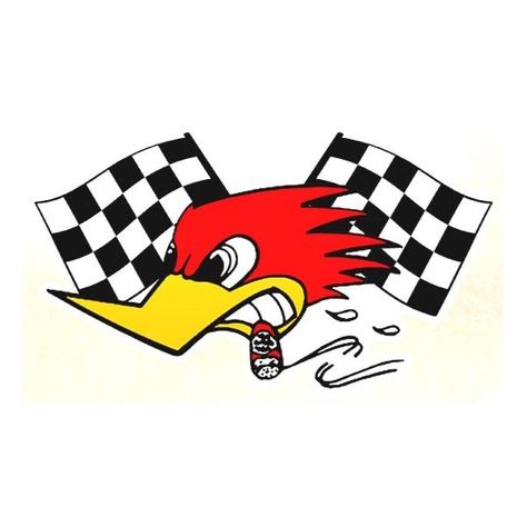 Roadrunner Cartoon, Woodpecker Art, Clay Smith, Cool Car Stickers, Kustom Kulture Art, Dog Logo Design, Motorcycle Drawing, Woody Woodpecker, Fairy Art Dolls