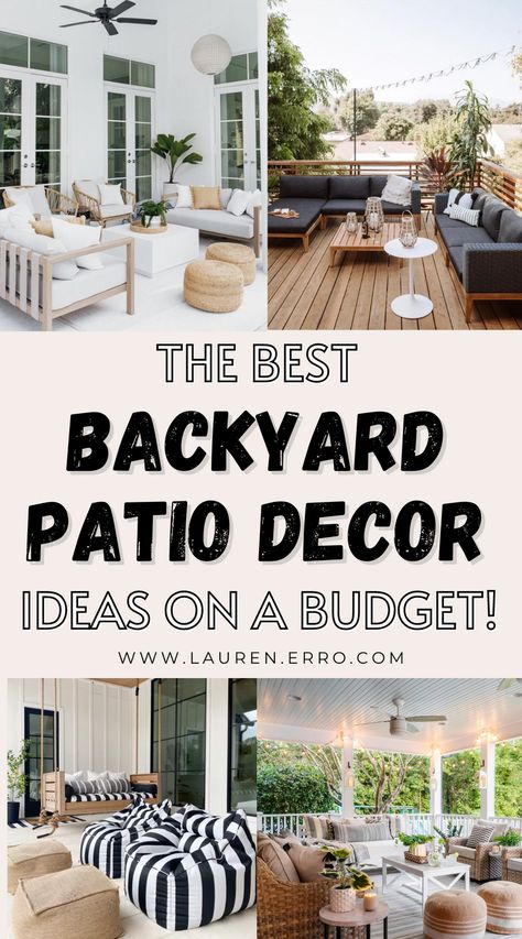 Spring is the perfect time to decorate your outdoor living space. Here are some new backyard patio decorating ideas on a budget. From bright and light designs to unique color schemes, there is a style for every taste. Patio Refresh On A Budget, Backyard Color Scheme, Backyard Patio Decorating Ideas, Patio Color Schemes, Unique Color Schemes, Patio Entertaining, Small Patio Decor, Colorful Patio, Summer Patio