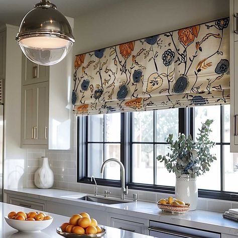 Simple Yet Stunning Kitchen Window Valance Ideas for Any Home • 333+ Inspiring Lifestyle Ideas Kitchen Window Treatments Over Sink Modern, Kitchen Window Valance Over Sink, Kitchen Valance Ideas Over Sink, Kitchen Window Treatments Over Sink, Modern Valance Ideas, Window Valance Ideas, Modern Valances, Modern Kitchen Window, Valance Ideas