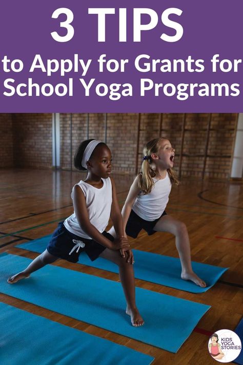 3 tips from a PE teacher to apply for grants for school yoga programs | Kids Yoga Stories Yoga Pose Ideas, Kid Yoga Lesson Plans, Yoga Lesson Plans, Kinesthetic Learning, Pe Teacher, Yoga Story, Kids Yoga Poses, Yoga Lessons, Yoga Program