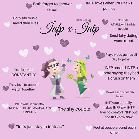 Infp Relationship Dynamics, Intp Relationship Dynamics, Intp X Infp Love, Infp Intp Relationship, Intp X Infp, Intp Love, Intp Relationships, Infp Things, Infp Intp