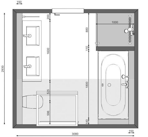 Small Bathroom Floor Plans With Both Tub And Shower DE3 Small Bathroom Floor Plans, Design Interior Baie, Small Bathroom Layout, Bathroom Plan, Bathroom Plans, Bathroom Floor Plans, Simple Layout, Bad Inspiration, Toilet Design