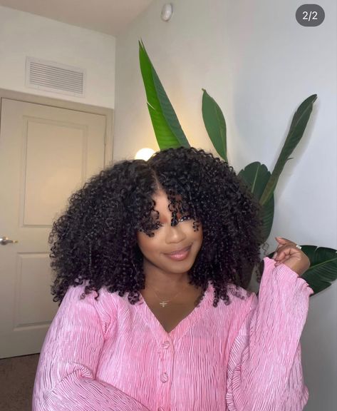 Wig Curly Hairstyles, Curly Wig Styles, Curly Wig Install, Isee Hair, Big Natural Hair, Curly Fro, Big Curly Hair, Wig For Black Women, Curly Hair With Bangs