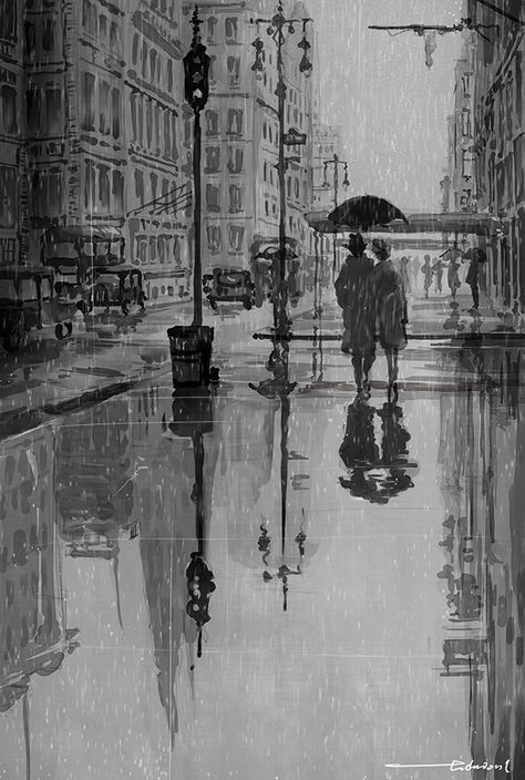 Art Competition Ideas, Architecture Drawing Plan, Rain Art, Pencil Sketch Images, Corel Painter, Indie Drawings, Dreamy Artwork, Pen Art Drawings, Silhouette Painting