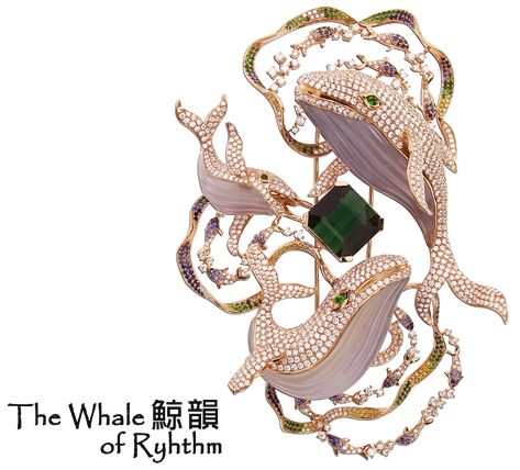 Dai Sun Jewellery, brooch "The Whale of rhythm" Whale Brooch, Whale Jewelry, Fish Jewelry, Luxury Magazine, Trends Magazine, Jewerly Designs, Trendy Necklaces, Jewelry Tools, Animal Jewelry