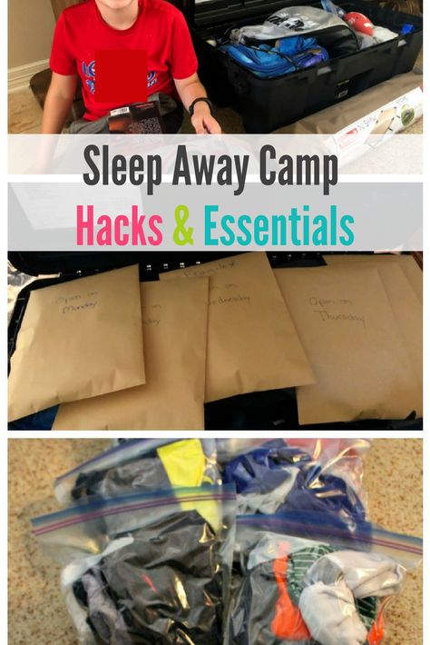 Sleepaway Camp Essentials, Sleepaway Camp Packing, Summer Camp Packing List, Camp Hacks, Summer Camp Packing, Camp Essentials, Boy Scout Camping, Camping Essentials List, Camping Summer