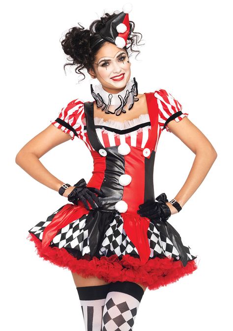 Arrives by Fri, Mar 11 Buy Leg Avenue Harlequin Clown Women's Halloween Fancy-Dress Costume for Adult, S at Walmart.com Harlequin Clown, Harlequin Costume, Clown Halloween Costumes, Black Halloween Dress, Clown Costume, Halloween Fancy Dress, Leg Avenue, Fantasias Halloween, Adult Halloween Costumes