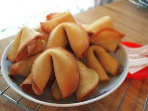 Gluten-Free Fortune Cookies Recipe by Sarah Platanitis Gluten Free Chinese Food, Chinese Fortune Cookie, Fortune Cookies Recipe, Gluten Free Chinese, Chef Uniforms, Brandy Snaps, Fortune Cookies, Fortune Cookie, Sem Lactose