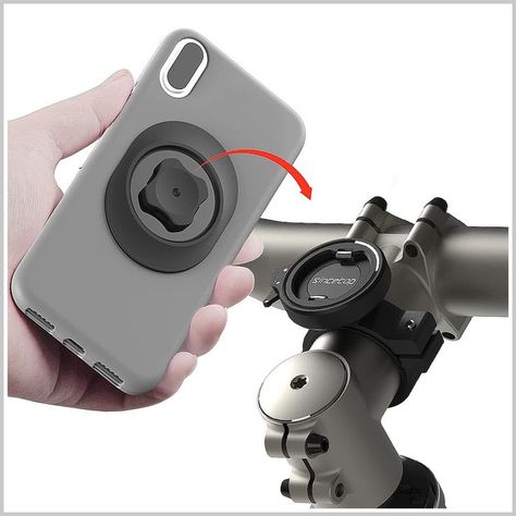 Bike Phone Mount, Aluminum Bike Phone Holder with Universal Adapter, Quick Mount Mountain Bike Bicycle Handlebar Stem Cell Ph Support Portable, Mountain Bike Handlebars, Running Arm Band, Bike Mirror, Support Velo, Bike Stem, Universal Adapter, Bike Mount, Motorcycle Handlebar