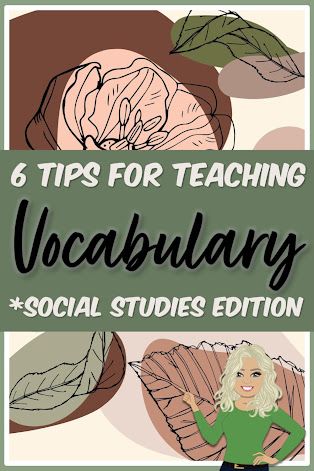 Creative Strategies for Teaching New Vocabulary to Middle and High School Social Studies Students Teaching Social Studies High School, Teaching High School History, Social Studies High School, High School Social Studies Classroom, Teaching Social Studies Middle School, Middle School Social Studies Classroom, Middle School Vocabulary, Social Studies Vocabulary, Middle School Social Studies