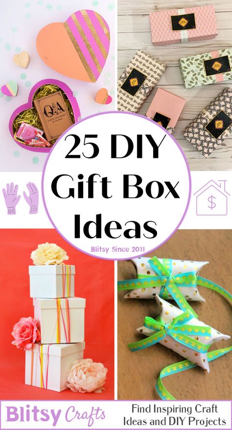 Make Your Own Gift Boxes, Homemade Gift Boxes Diy, Gift Box Stuffing Ideas, Pop Open Gift Box Diy, Making Boxes From Cardstock, Small Gift Boxes Ideas, Free Box Templates Printables, Next Of Kin Box Diy, Gift Box Diy Cardboard