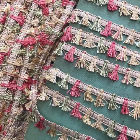 Vintage Mini Tassel Fringe Trim...pink, Green, Yellow, Multi Colored Ombre Pastel Yardage, Decorative Passementerie Fringe Home Decor Supply - Etsy Pink Green Yellow, Stock Clearance, Crafts Projects, Tassel Fringe, Ribbon Trim, Arts And Crafts Projects, Fringe Trim, Green Yellow, Multi Colored