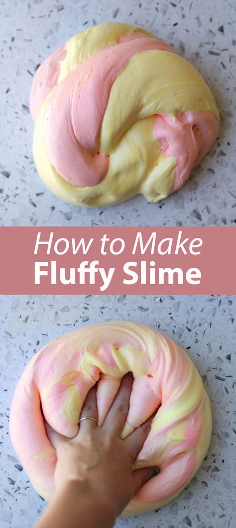 Fluffy Cloud Slime - Childhood Magic Slime With Glue And Contact Solution, Floam Slime Recipe Easy, How To Make Foam Slime, Jelly Slime Recipe, Slime Recipe With No Activator, Slime Cornstarch, How Do You Make Slime, Clear Glue Slime Recipe, How To Make Slime Without Activator