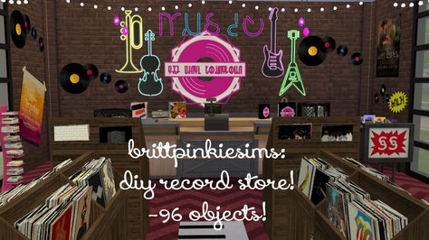 Community Spotlight: Brittpinkiesims (Modder) | SimsVIP Diy Record, Guitar Display Case, Sims 4 Kitchen, Sims 4 Clutter, My Sims, Casas The Sims 4, Sims 4 Update, Sims 1, Sims 4 Build