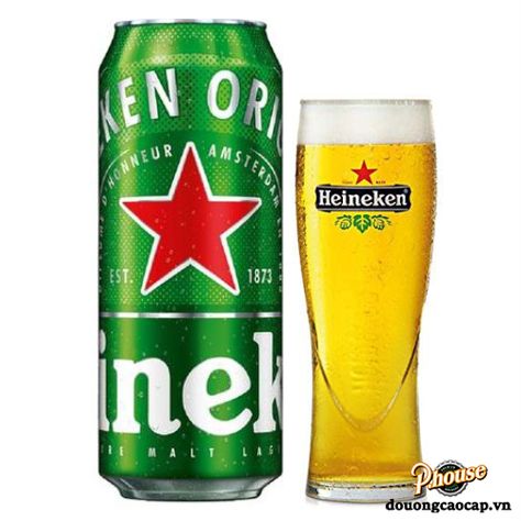 Bia Heineken Hà Lan 5% - Lon Cao 500ml - Thùng 24 Lon Lon Bia, Soda Can, Beverage Can, Drinks, Canning