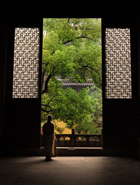 Monastery Cloud Pruning, Chinese Temple, Zen Gardens, Chinese Garden, Open Door, Chinese Architecture, Buddhist Temple, Suzhou, Land Art