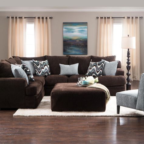 Brown Furniture Living Room, Brown Sofa Living Room, Living Room Decor Brown Couch, Leather Couches Living Room, Brown Couch Living Room, Brown Living Room Decor, Living Room Color Schemes, Brown Furniture, Brown Living Room