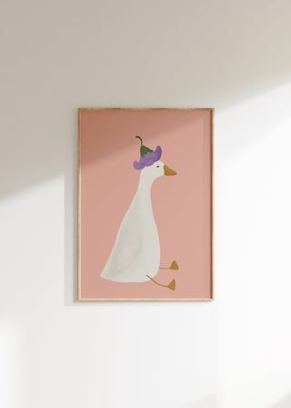 Goose Poster, Cute Goose, Girl Nursery Decor, Poster Girl, Silly Goose, Art Cute, Kids Room Art, Nursery Decor Girl, Nursery Design