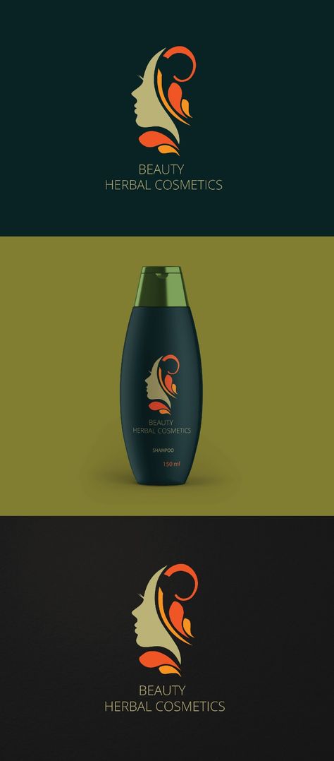 Shampoo Packaging Design Creative, Shampoo Logo Design, Shampoo Design Packaging, Afro Logo, Aesthetic Fragrance, Herbal Cosmetics, Logo Packaging Design, Cosmetics Logo, Perfume Aesthetic