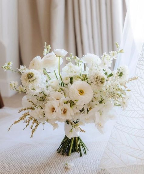 All White Fall Wedding Bouquet, Feb Wedding Flowers, Bride Small Bouquets, White Natural Wedding Bouquet, Wedding Day Bouquet, White Flower Boquettes, White Champagne Wedding Flowers, Wispy Wedding Bouquet, Timeless Elegant Wedding Bouquet