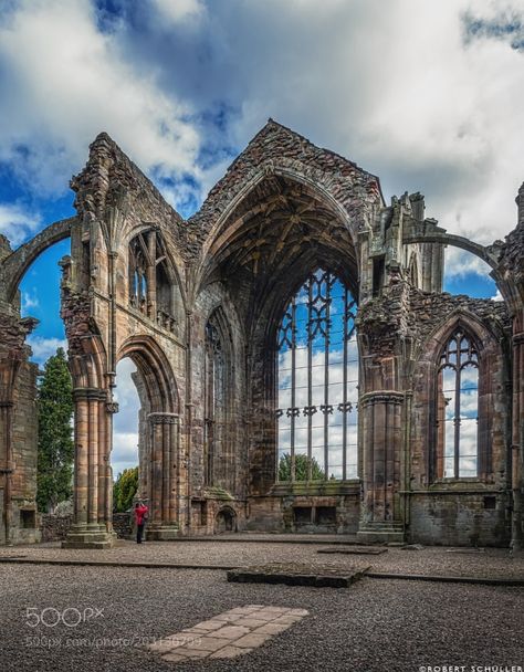 Melrose Abbey Scotland. by robschueller #architecture #building #architexture #city #buildings #skyscraper #urban #design #minimal #cities #town #street #art #arts #architecturelovers #abstract #photooftheday #amazing #picoftheday Melrose Scotland, Cistercian Monk, Melrose Abbey, Island Of Skye, Robert The Bruce, Abandoned Churches, King Robert, Castles In Ireland, Abandoned Castles