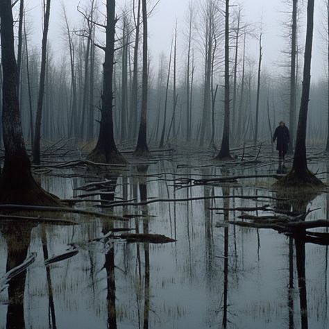 The Dead Forest, Dreams in Frames on ArtStation at https://www.artstation.com/artwork/xDZ6l1 Decaying Forest, Cinematic Forest, Woods Creepy, Evil Forest, Skull Forest, Eerie Forest, Dead Nature, Surreal Forest, Demon Realm