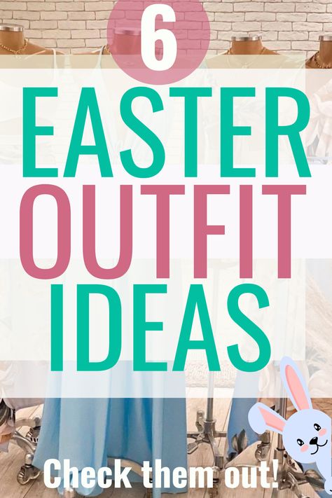 6 Easter outfit ideas, check them out! Family Easter Outfits 2024, Dress To Impress Easter Bunny, Outfit Ideas Cold, Easter Outfit Ideas, Cheap Cute T-shirt For Easter, Easter Clothes, Cheap Cute Easter T-shirt, Cute Easter Outfits, White Playful T-shirt For Easter