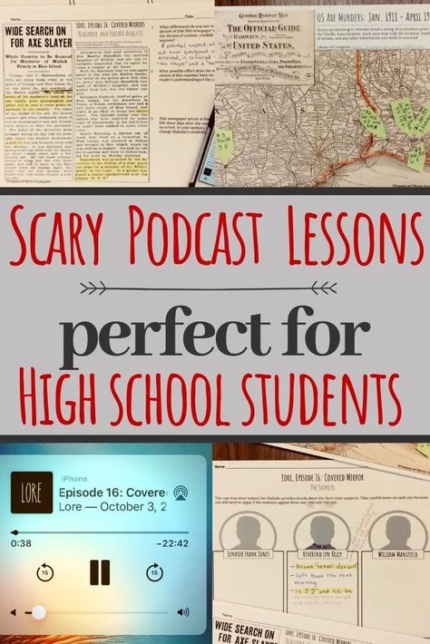 Scary Podcasts, High School English Classroom, High School Reading, Teaching High School English, Ela Classroom, High School Ela, Effective Teaching, Teaching Ela, High School Classroom