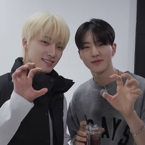 Horanghae Pose, Seventeen Horanghae, Dino Baby Pictures Seventeen, Lee Chan, Hoshi Horanghae Pose, Dino And Hoshi Seventeen, Kwon Soonyoung Hoshi, Hoshi Holding A Sign, Dino Seventeen Memes