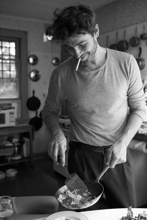 Man Cooking, Mens Photoshoot Poses, Portrait Photography Men, Men Photoshoot, Man Photography, Men Photography, Foto Poses, Photography Poses For Men, Male Poses