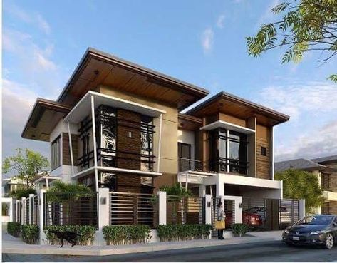 Modern Filipino House Exterior, Houses Single Story, Modern Filipino Architecture, Houses Mediterranean, Modern Filipino House, Small Contemporary House, Contemporary House Designs, Houses Country, Filipino House