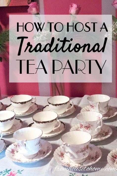 I love these traditional tea party ideas! All the food, scone recipes, clotted cream, finger sandwiches and sweets that you need to host the perfect afternoon tea. #TraditionalTeaParty #AfternoonTea #TeaTime Traditional Tea Party, Adult Tea Party, Tea Party Menu, Type Of Tea, Tea Party Sandwiches, Tea Party Ideas, Scone Recipes, Making Iced Tea, English Tea Party