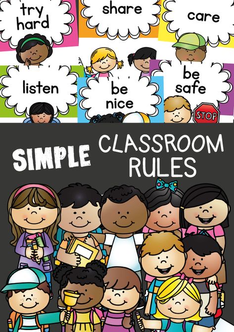 Classroom Rules For Kindergarten Posters, Classroom Rules Kindergarten, Classroom Rules For Kindergarten, Rules Kindergarten, Rules For Classroom, Classroom Rules Printable Posters, Rules For Kindergarten, Preschool Class Rules, Kindergarten Classroom Rules