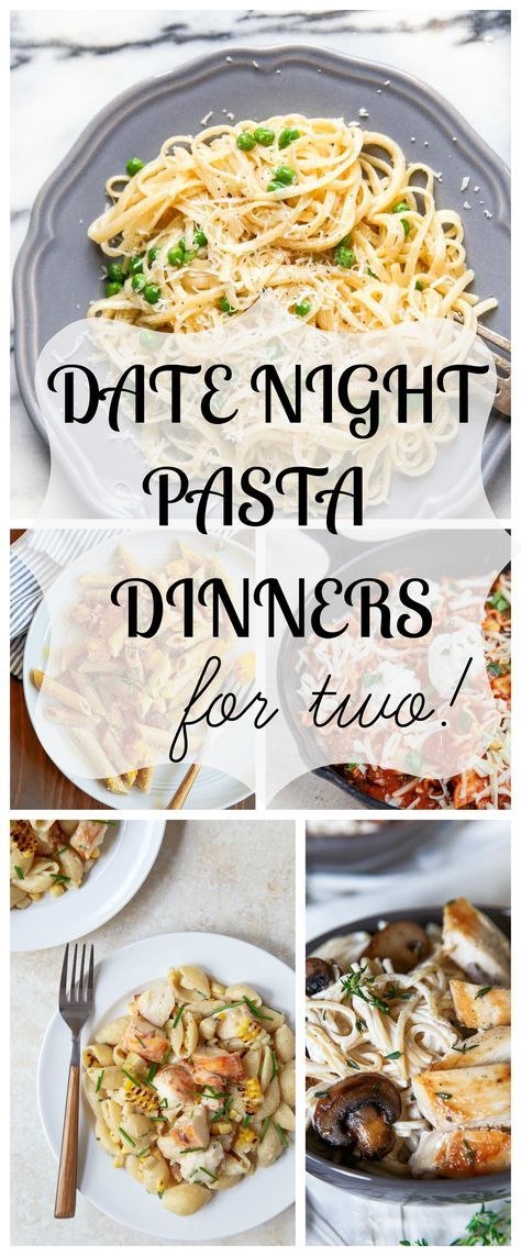 Dinner for two: date night dinners featuring pasta for two! Next time it's date night, stay in and cook instead! Recipes make 2 generous servings of pasta. Date Night Pasta, Pasta For Two, Night Dinner Recipes, Unique Dinner, Date Night Dinners, Dinner For 2, Date Night Recipes, Recipes For Two, Pasta Dinners