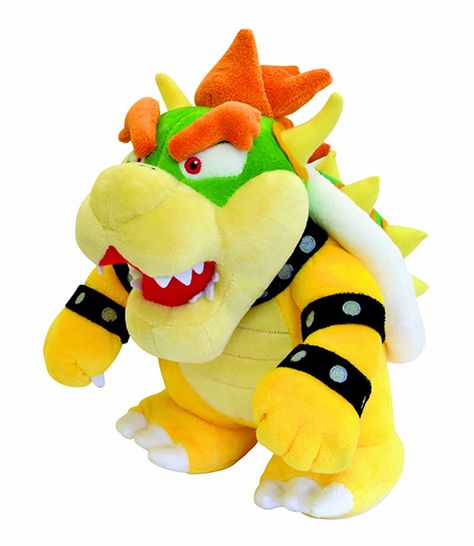 Direttamente dal Regno dei Funghi, un adorabile peluche da 26 cm del minaccioso Bowser. Licenza uficiale Nintendo, materiali di qualità, tutto da coccolare! Super Mario 1985, Nintendo Plush, Super Mario Plush, Mario Toys, Nintendo Mario Bros, Mario Plush, Evil Villains, Gaming Merchandise, Mario Brothers