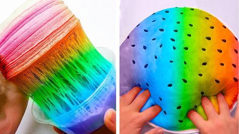 Pretty Slime, Diy Slime Recipe, Foam Slime, Most Satisfying Video, Satisfying Videos, Slime Videos, Slime Recipe, Falling Asleep, Most Satisfying