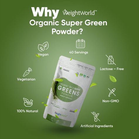 The greens effect is real! I've been taking this now for just over a month and the boost it gives you to tackle your everyday needs is amazing - Product details below, feel free to follow my wall and comment 

Organic Super Greens Powder 200g (40 servings) – Vitamins & Mineral Rich Green Powder - Soil Association Certified - Blend of Greens and Superfood Powder - GMO Free & Alkaline Superfood Powder Hair Oil Advertisement, Super Greens Powder, Product Poster, Greens Powder, Coconut Oil Skin Care, Superfood Powder, Social Media Poster, Poster Design Inspiration, Green Powder