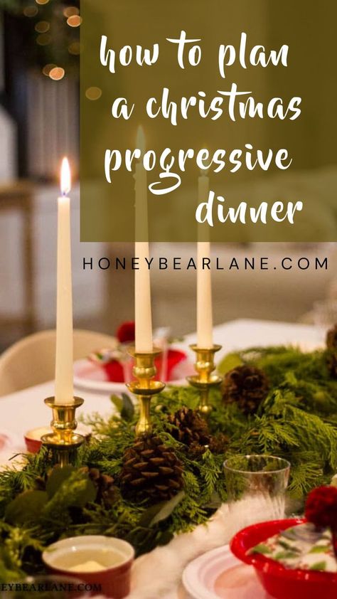 Relief Society Progressive Dinner Ideas, Christmas Progressive Dinner Appetizers, Christmas Progressive Dinner Menu Ideas, Holiday Progressive Dinner Ideas, Christmas Progressive Dinner Desserts, Progressive Dinner Ideas Themes, Christmas Party Dinner Ideas For A Crowd, Christmas Progressive Dinner Ideas, Progressive Christmas Party Ideas