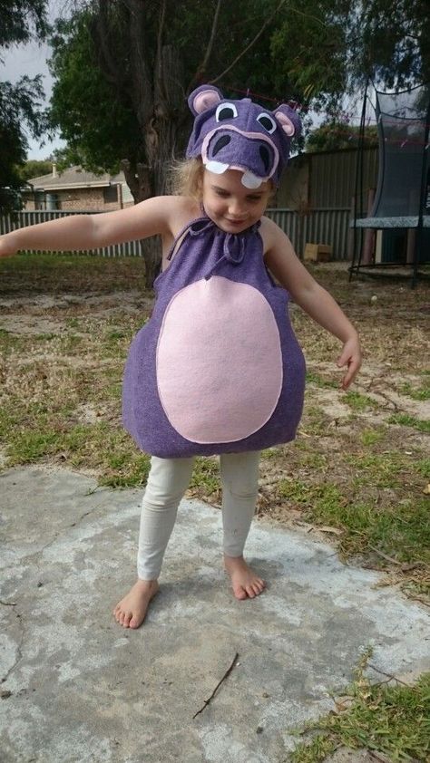 Hippo Halloween Costume, Diy Hippo Costume, Hippo Costume Diy, Madagascar Costumes, Hippo Costume, Aladdin Halloween, Hippo Birthday, Cake Costume, Lion King Jr