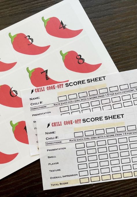 Chili Cook Off Rules and Free Score Sheet - DIY Inspired Teacher Chili Cook Off, How To Win A Chili Cookoff, Chilli Cook Off Prizes, Chili Cook Off Judging Sheet, Chili Cookoff Scorecards Free, Chili Cookoff Scorecards, Chili Cookoff Ideas Printables, Chili Cook Off Party Ideas, Chili Cook Off Rules