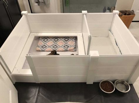 Welping Box Ideas, Whelping Room Ideas, Whelping Box Ideas, Whelping Room, Welping Box, Dog Whelping Box, Fleece Bedding, Dog Kennel Designs, Whelping Box