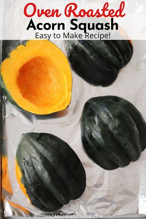 How To Roast Squash, Acorn Squash In Oven, Roast Acorn Squash, Acorn Squash Baked, Squash In Oven, Roast Squash, Acorn Squash Recipe, Best Vegetable Recipes, Springtime Recipes